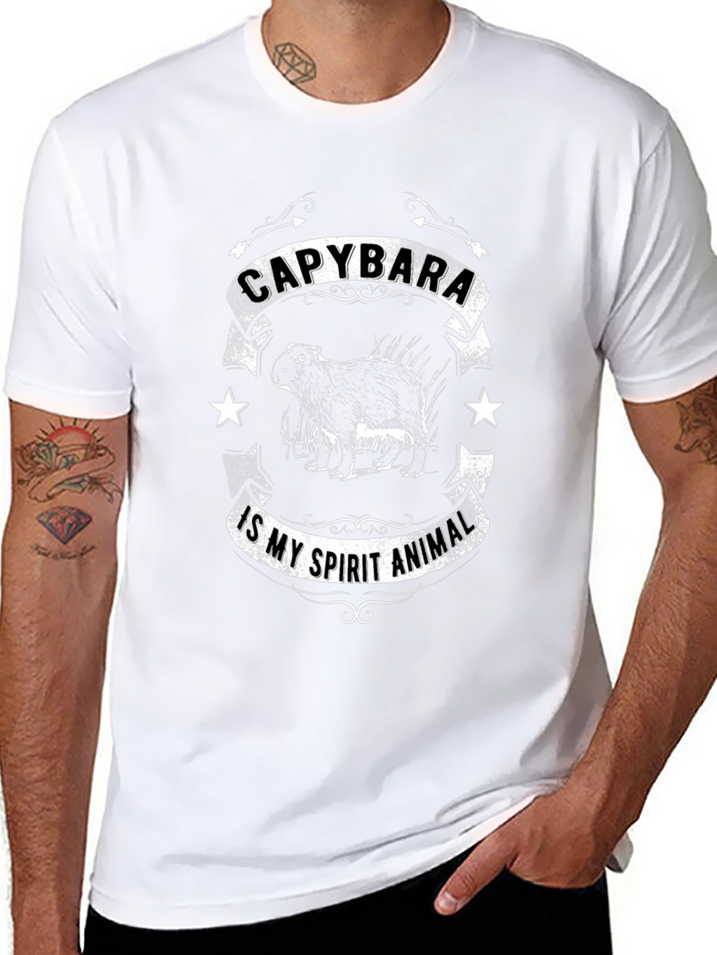 Capybara Spirit Animal Graphic T-Shirt