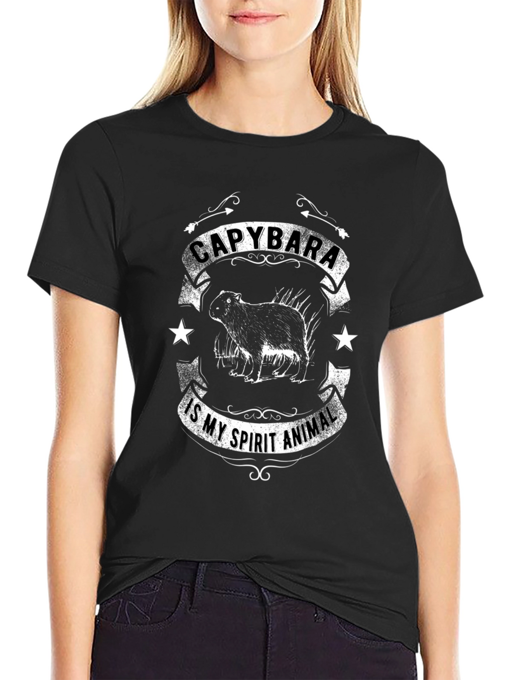 Capybara Spirit Animal Graphic T-Shirt