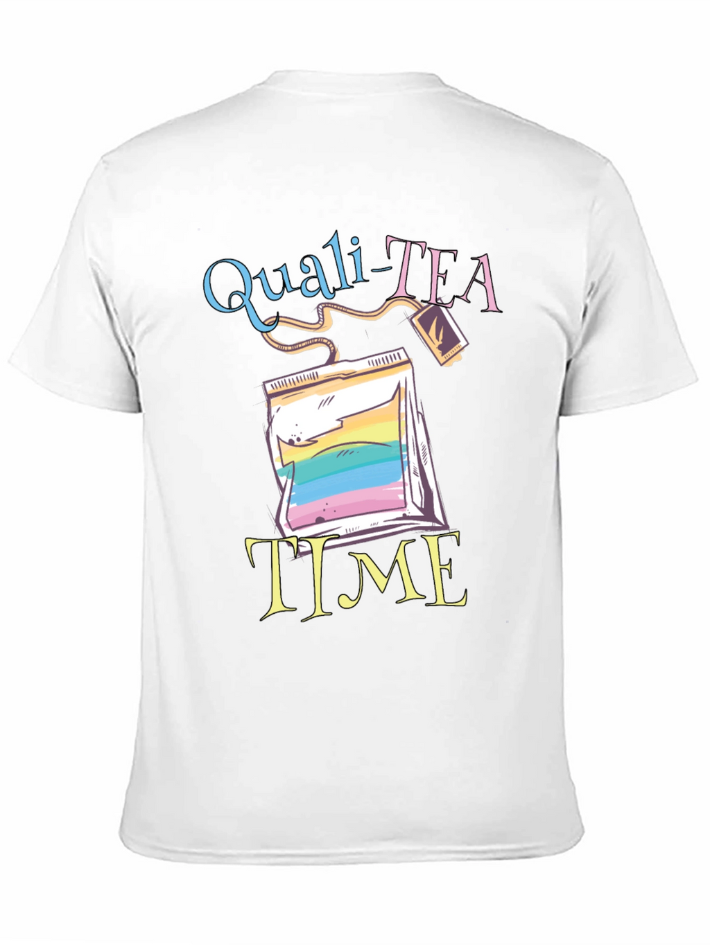 Quali-Tea Time Black Graphic T-Shirt