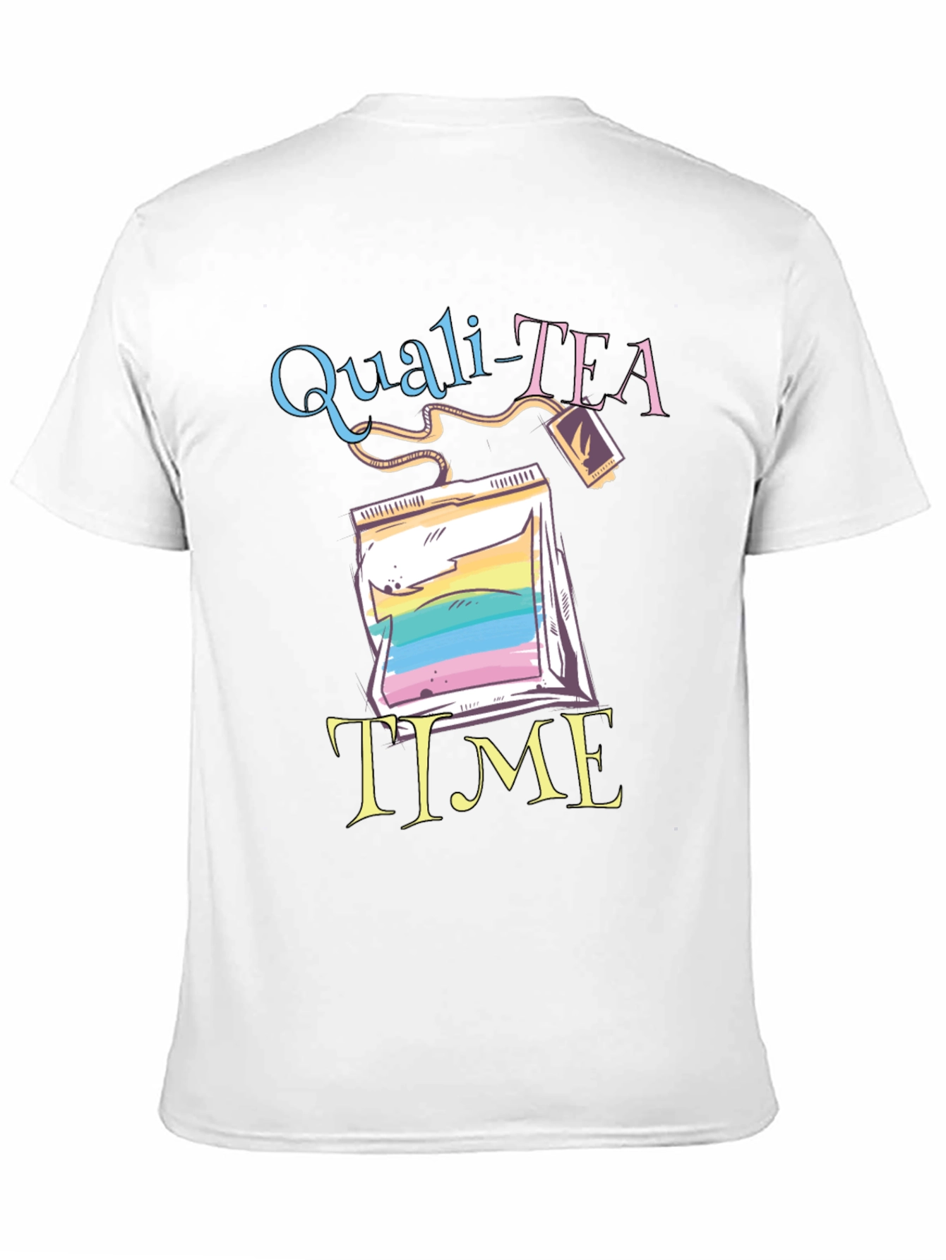 Quali-Tea Time Black Graphic T-Shirt