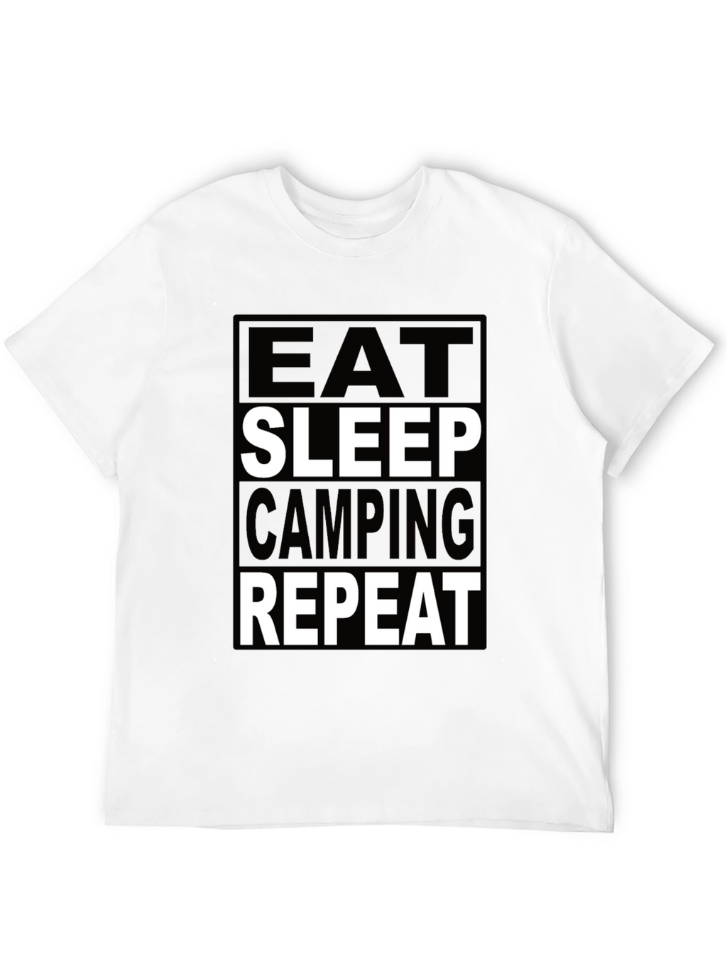 Eat Sleep Camping Repeat Graphic Tee
