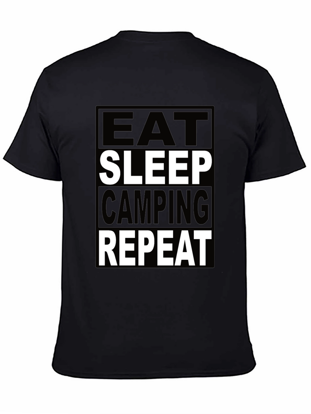 Eat Sleep Camping Repeat Graphic Tee