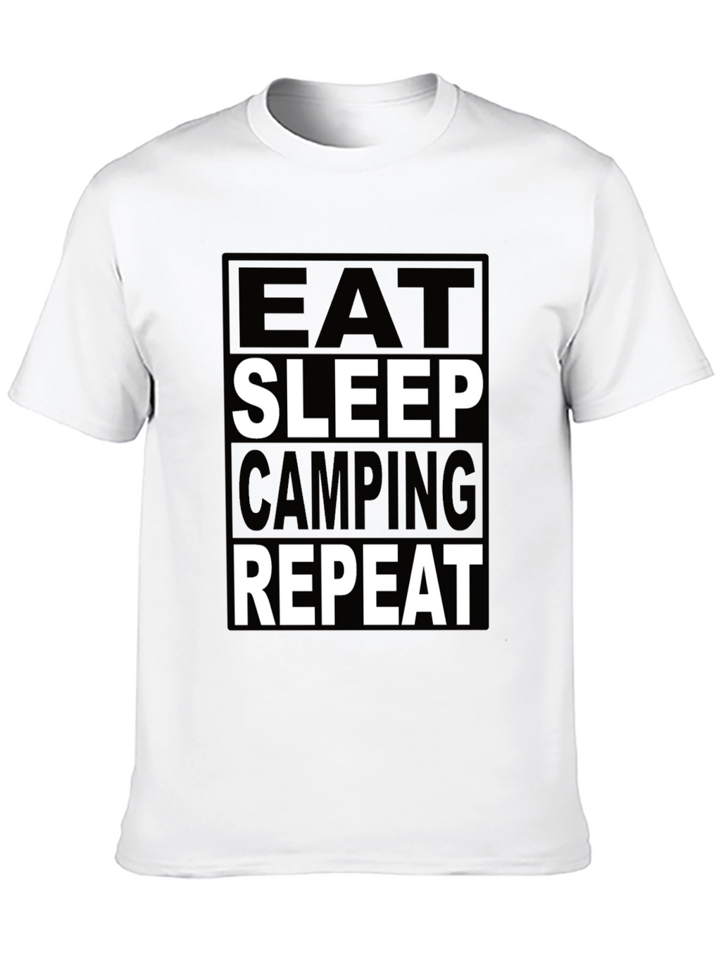 Eat Sleep Camping Repeat Graphic Tee