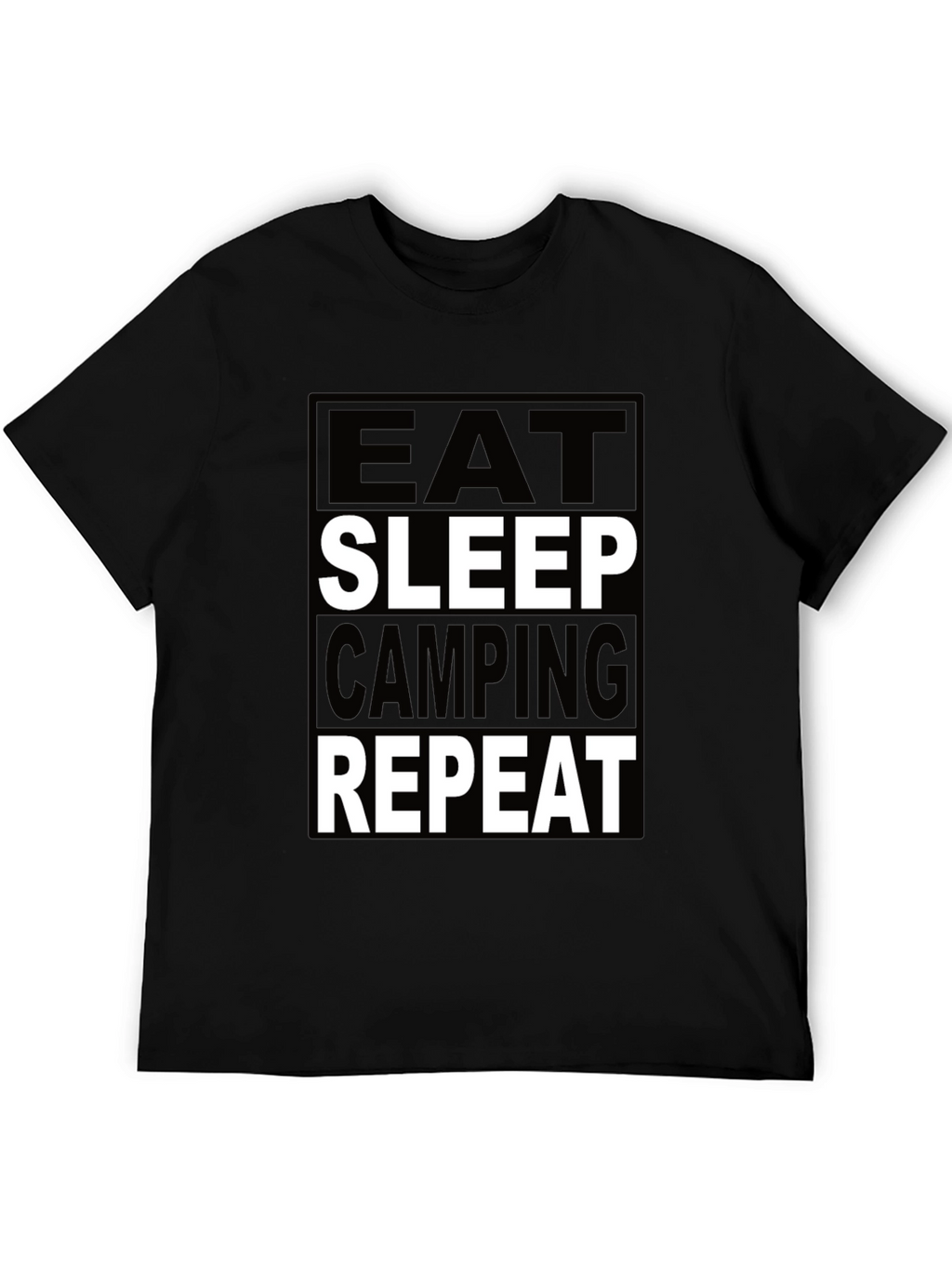 Eat Sleep Camping Repeat Graphic Tee