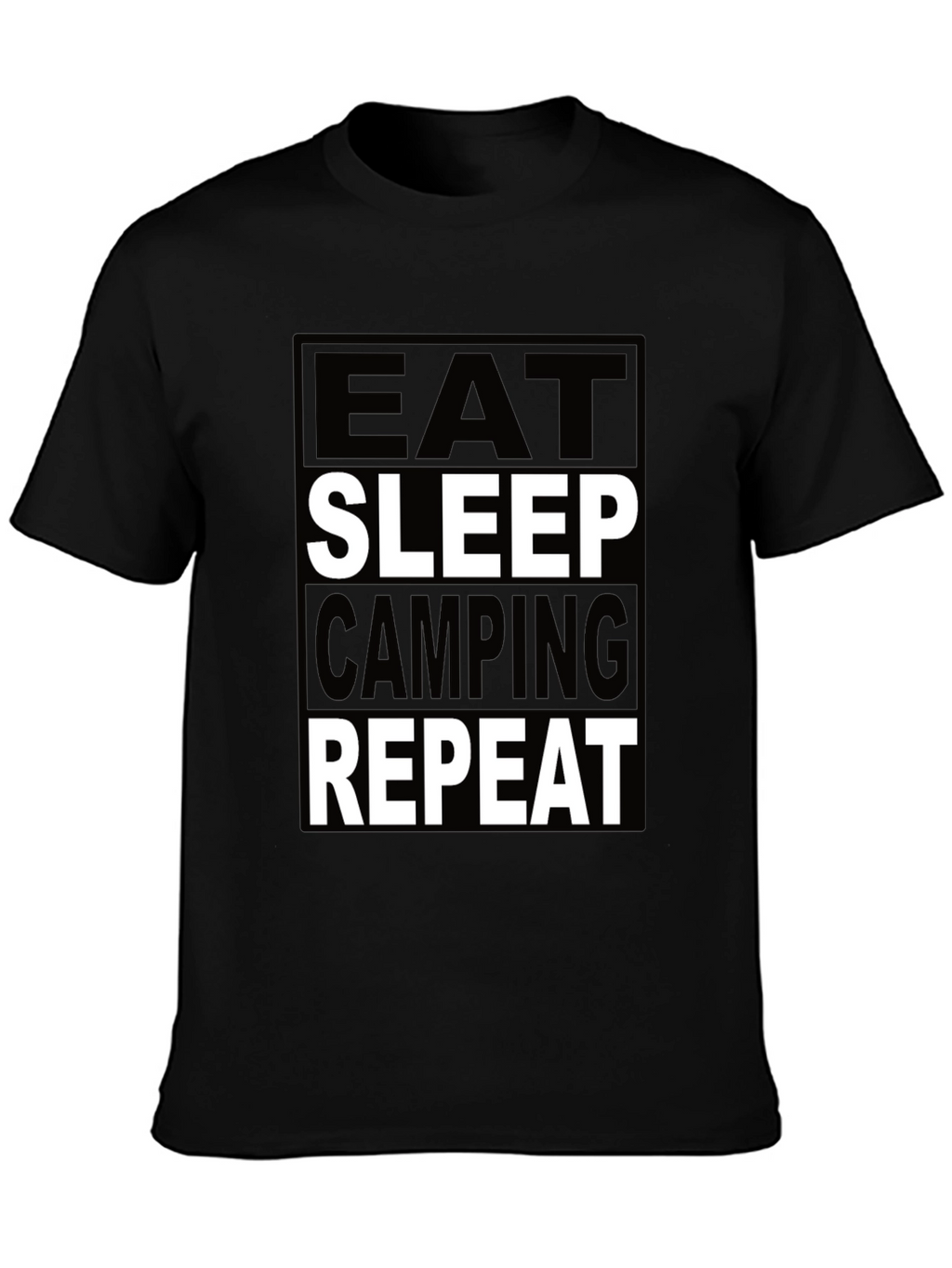 Eat Sleep Camping Repeat Graphic Tee