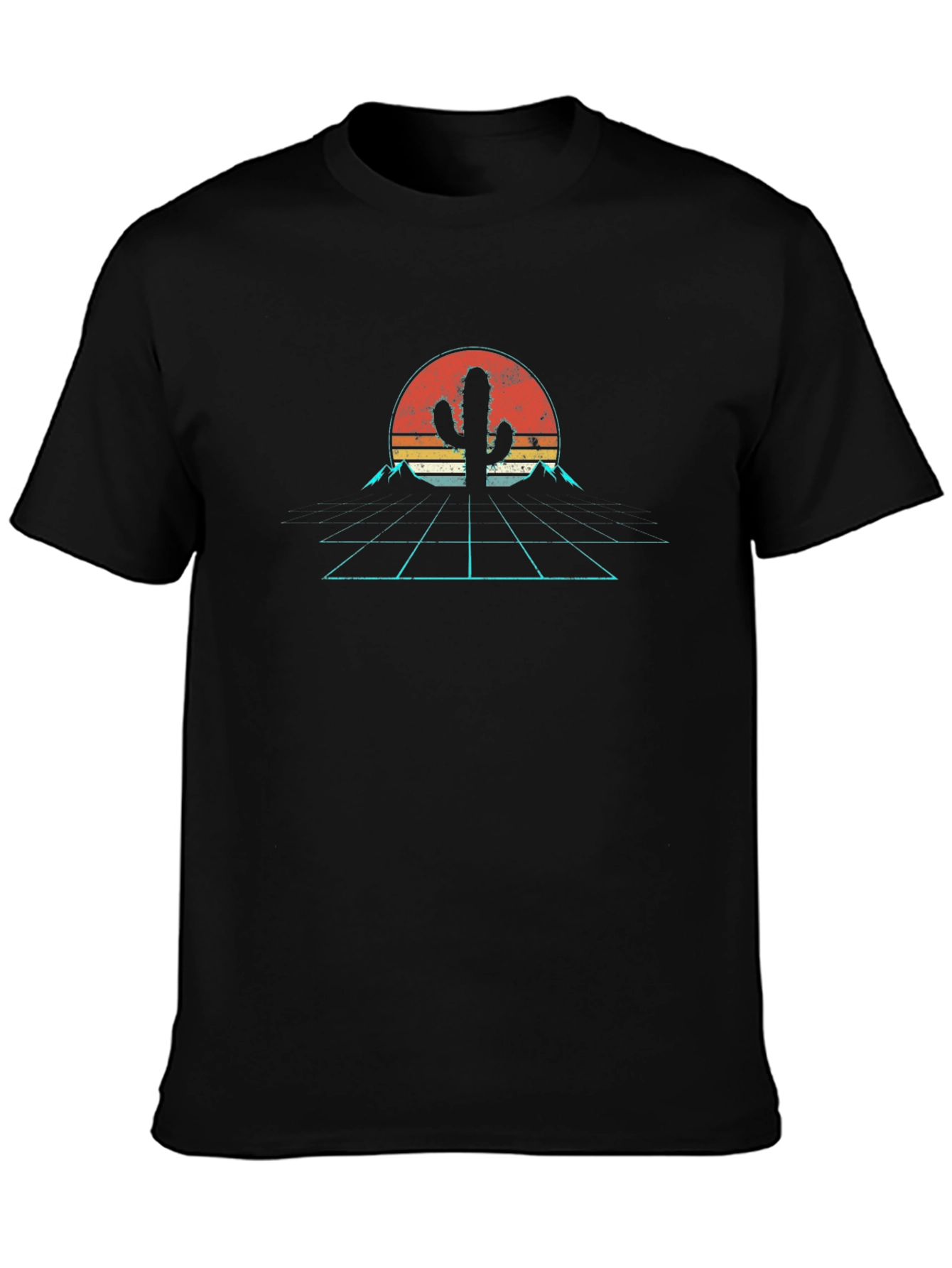 Retro Desert Cactus Graphic T-Shirt