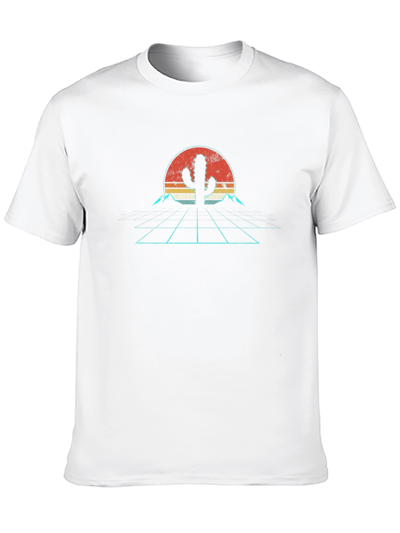 Retro Desert Cactus Graphic T-Shirt