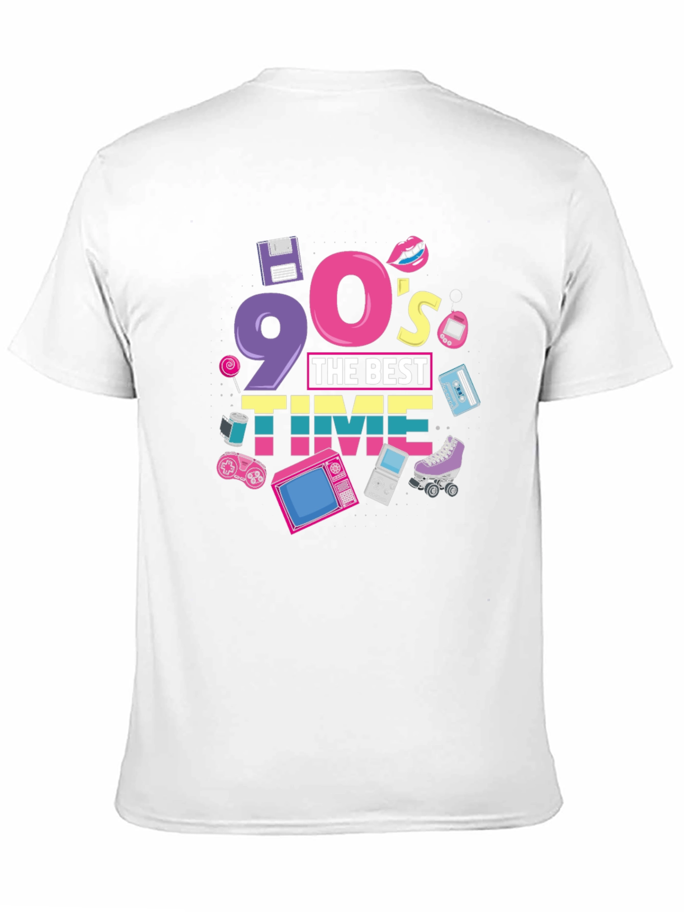 90s The Best Time Black T-Shirt