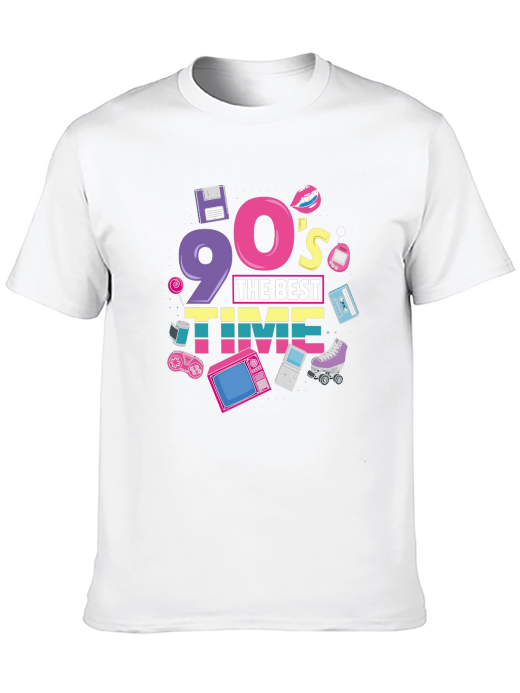 90s The Best Time Black T-Shirt