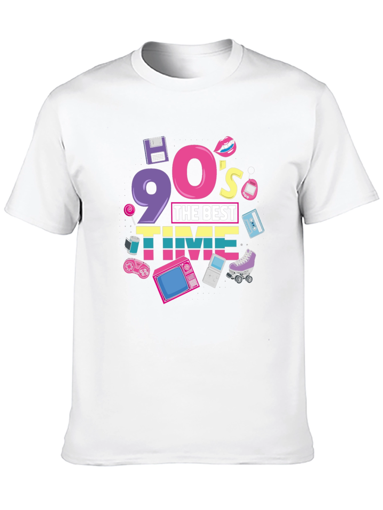 90s The Best Time Black T-Shirt