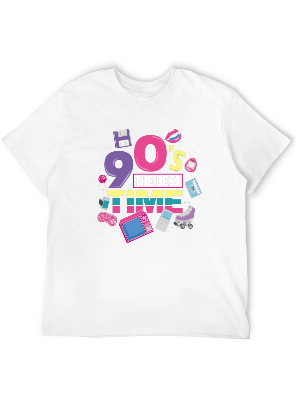 90s The Best Time Black T-Shirt