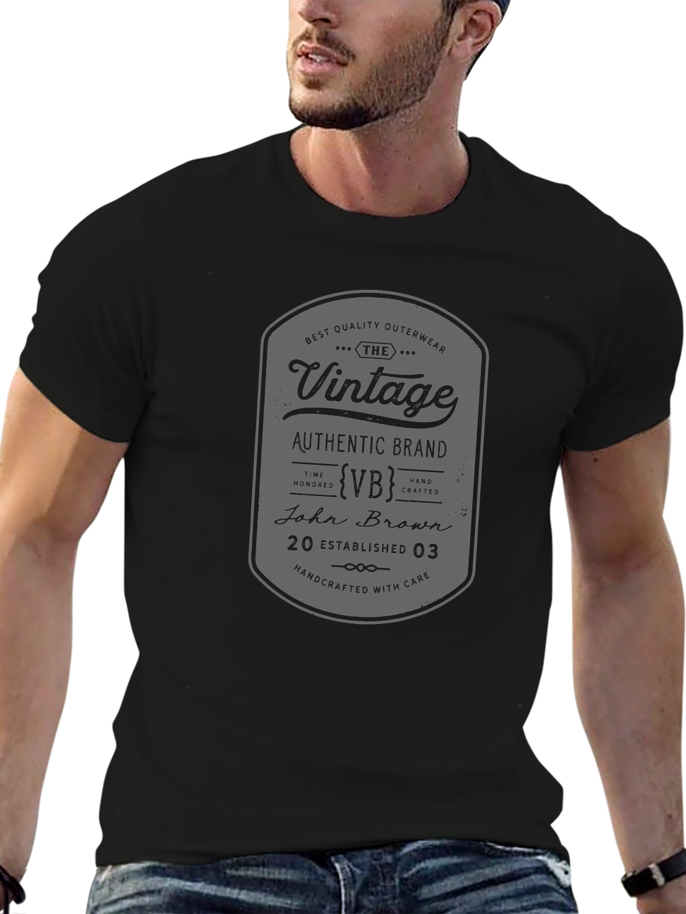 Vintage Authentic Brand Graphic T-Shirt