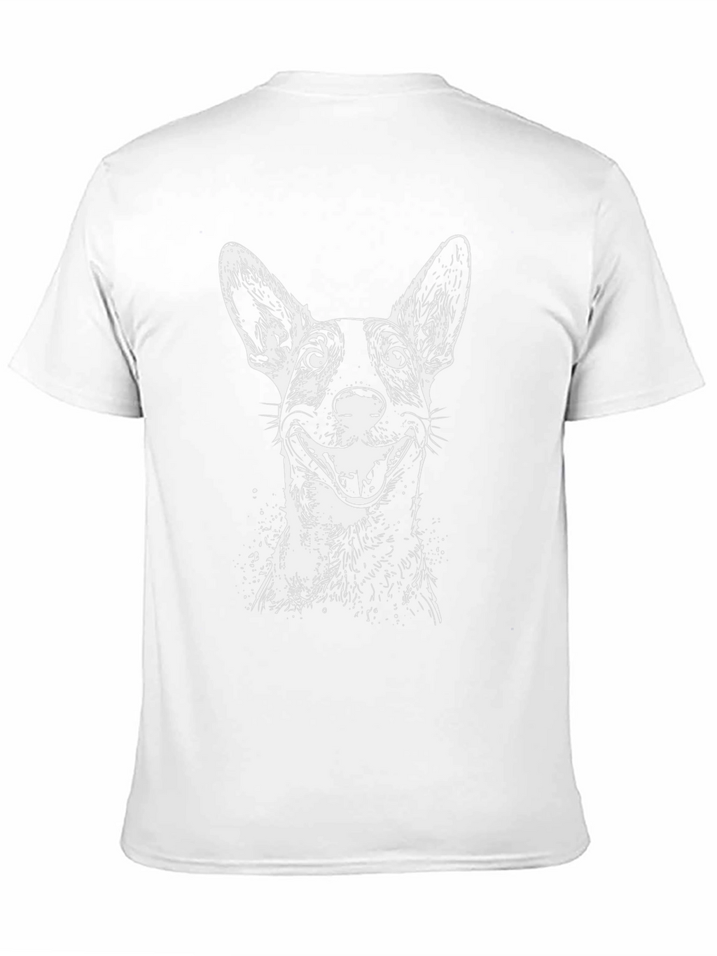 Dog Graphic Tee - Mens Black Cotton T-Shirt