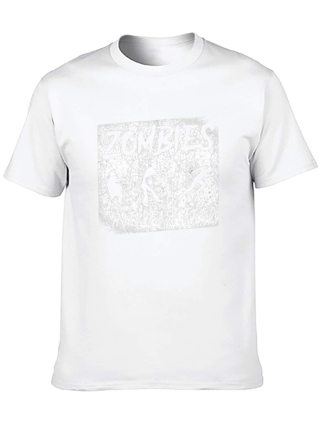 Zombies Hate Fast Food Graphic T-Shirt