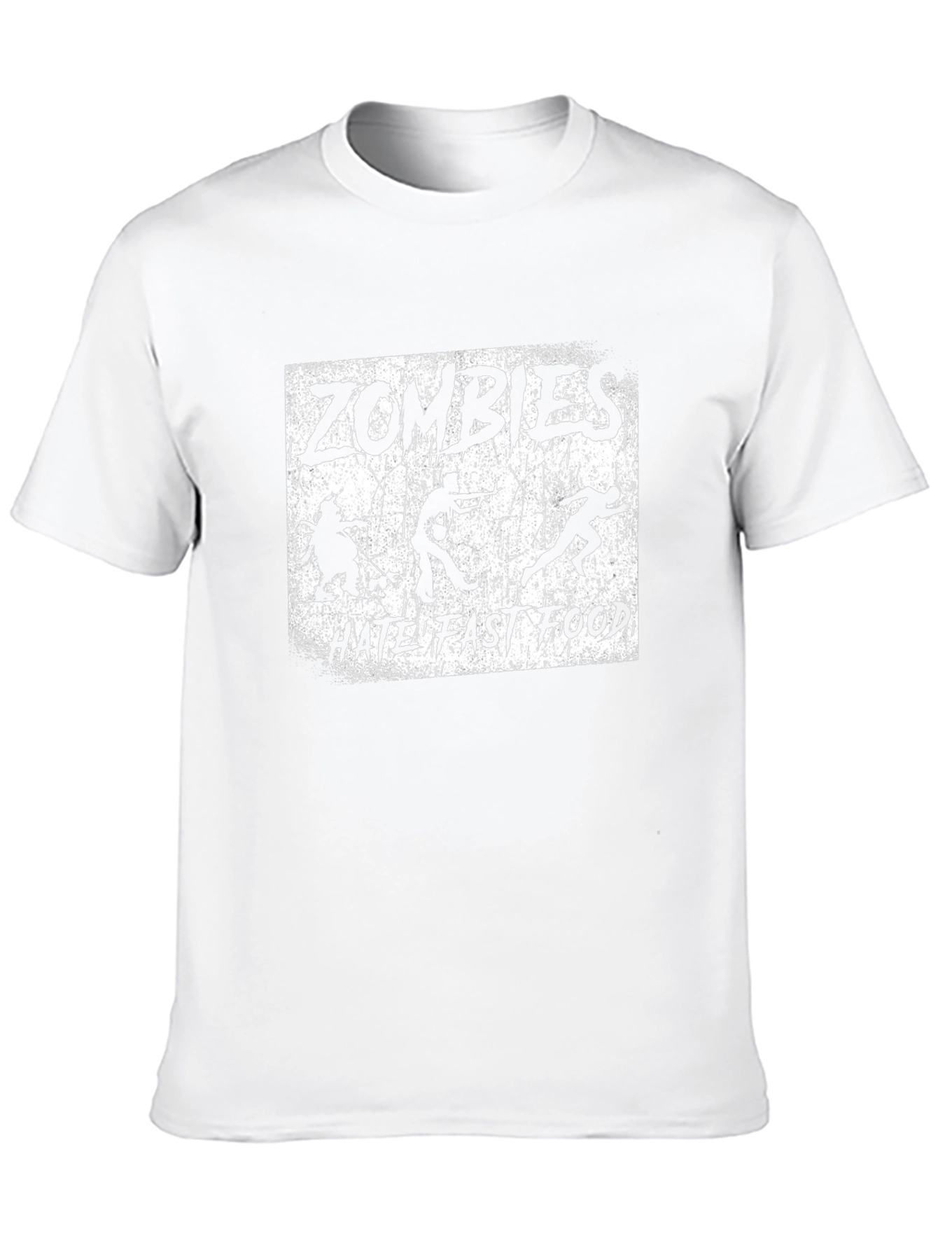Zombies Hate Fast Food Graphic T-Shirt