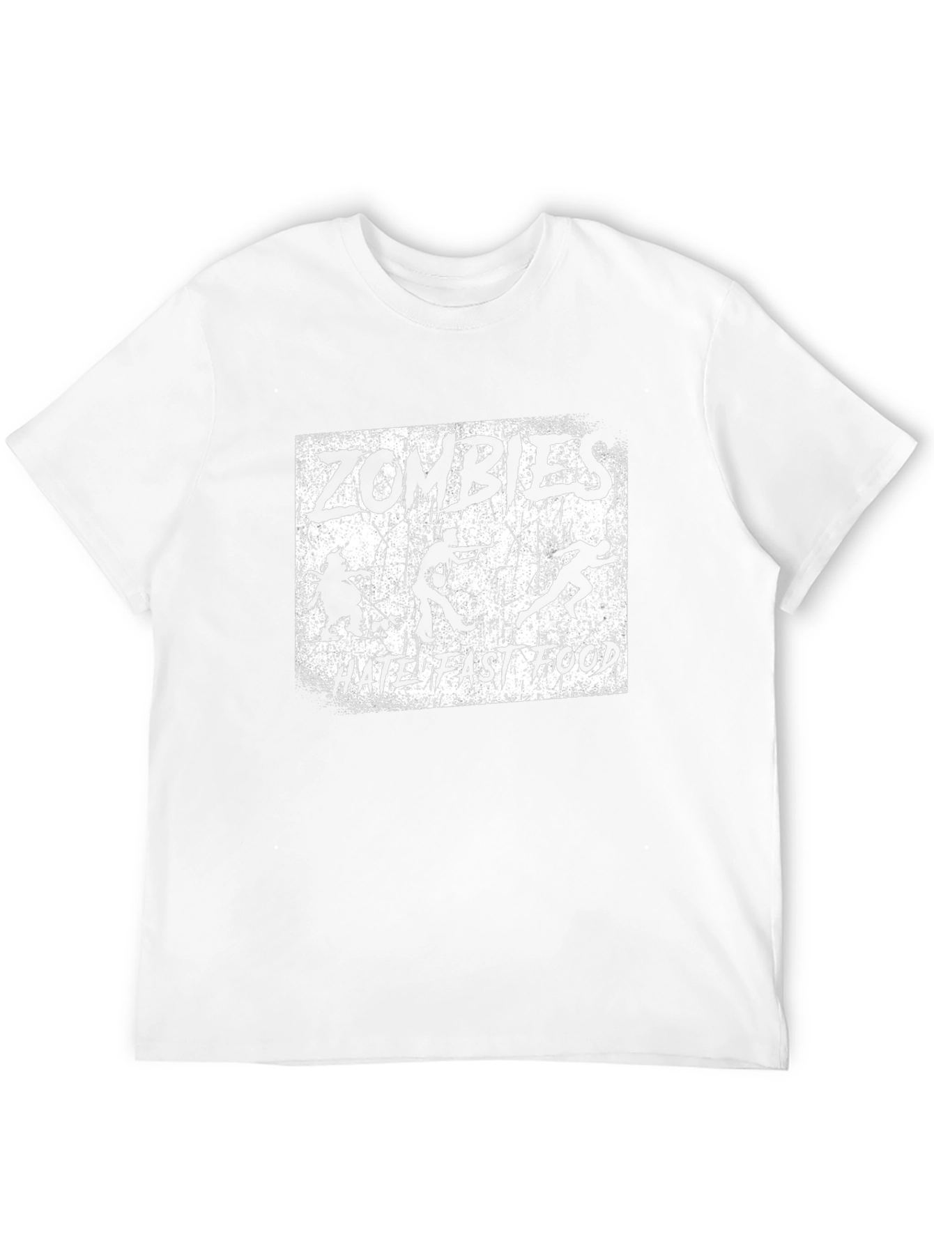 Zombies Hate Fast Food Graphic T-Shirt