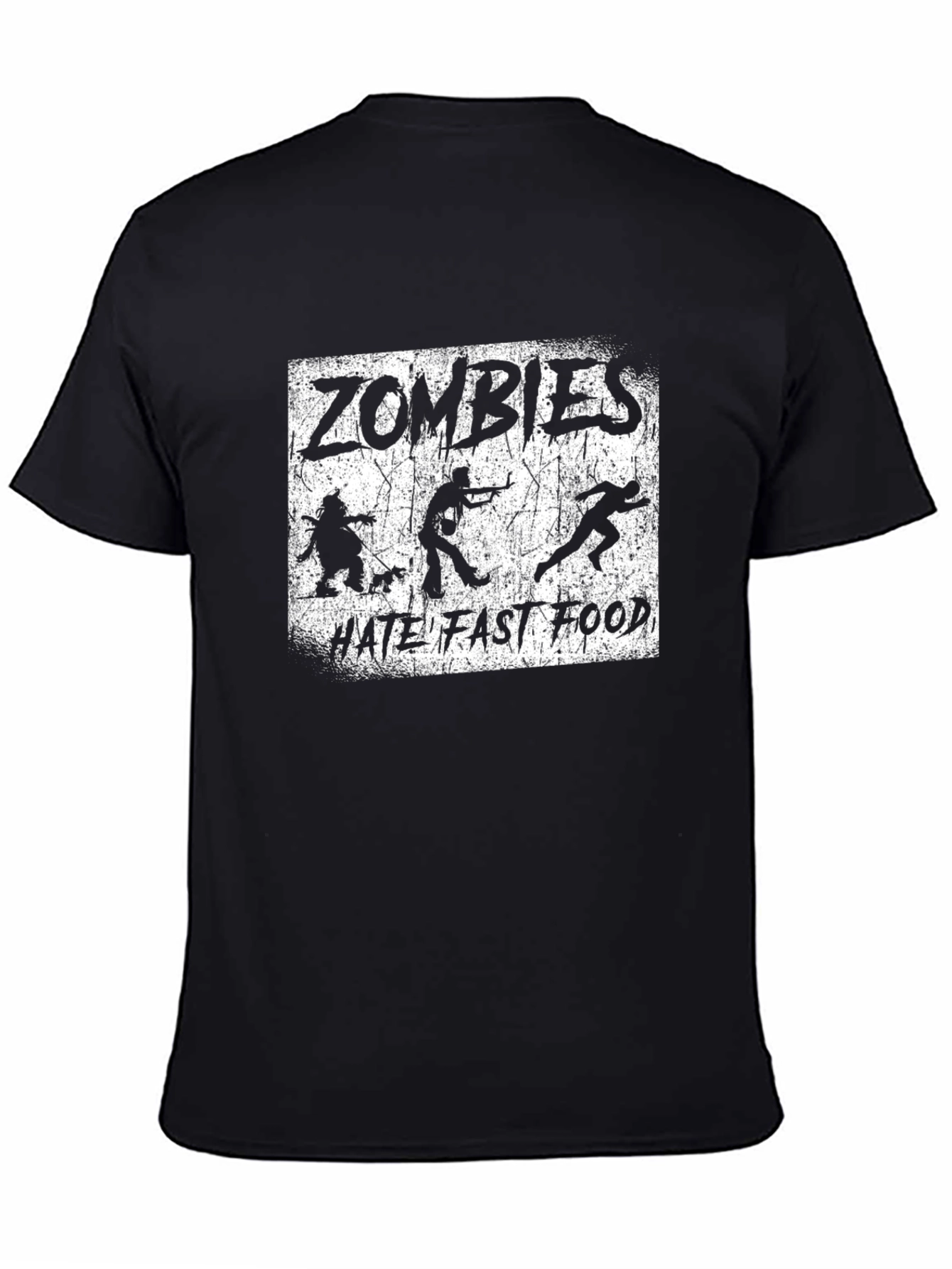 Zombies Hate Fast Food Graphic T-Shirt
