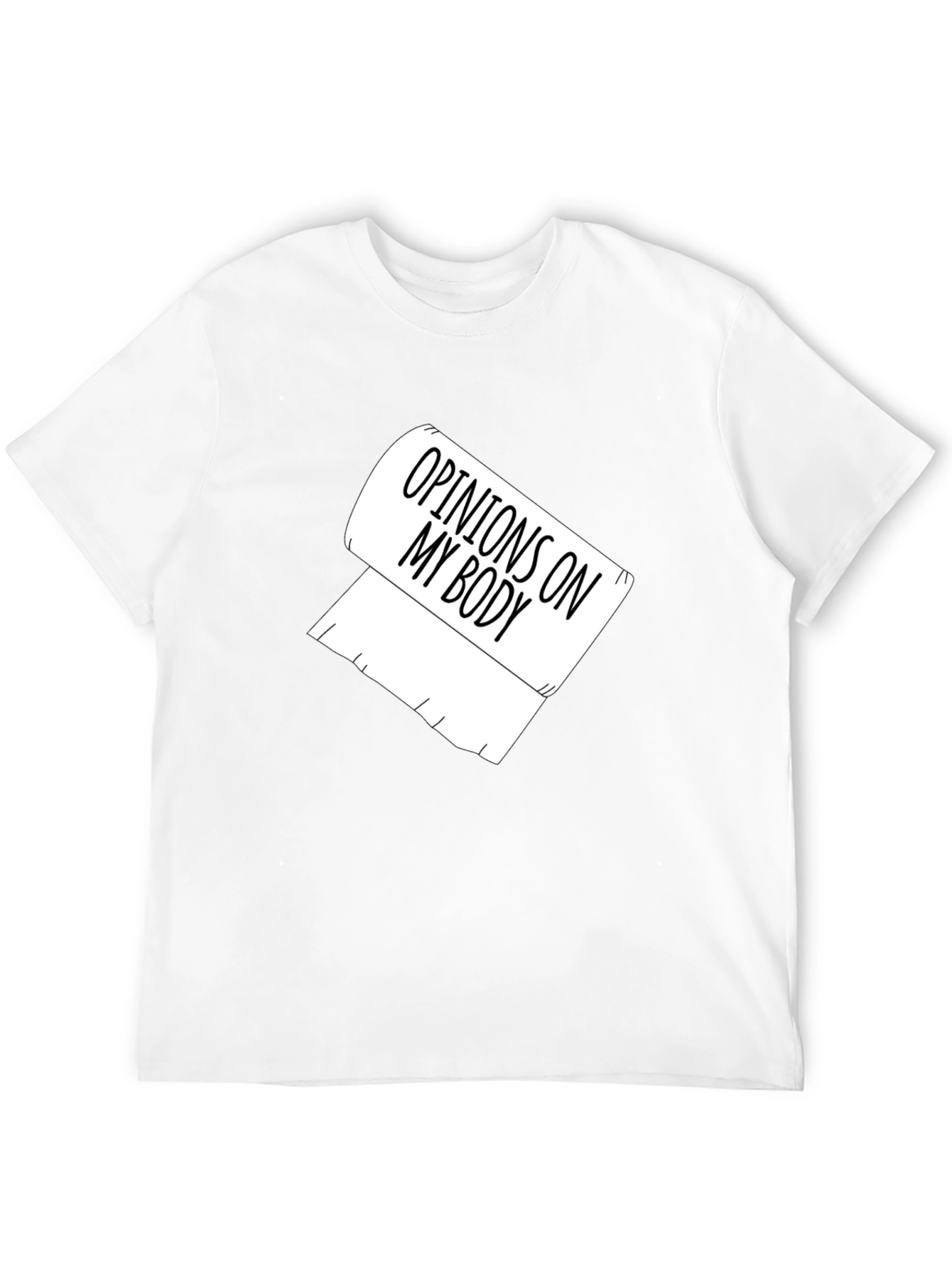 Opinions On My Body Toilet Paper Graphic Tee