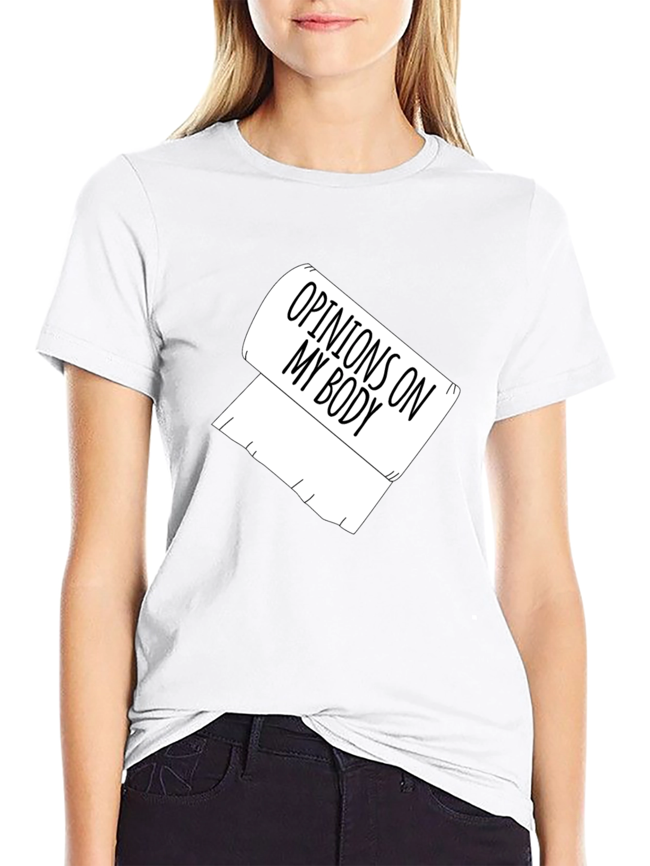 Opinions On My Body Toilet Paper Graphic Tee