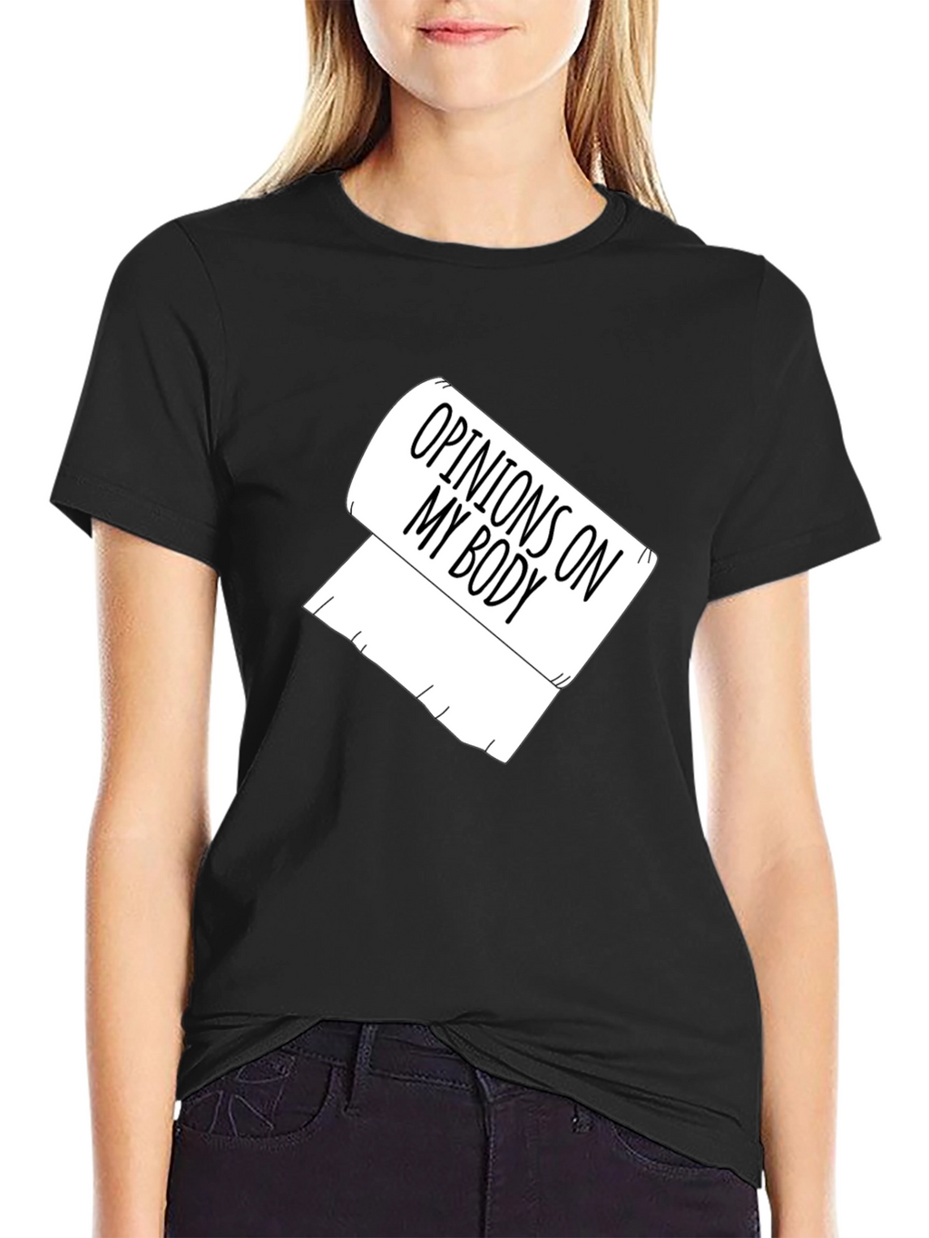 Opinions On My Body Toilet Paper Graphic Tee