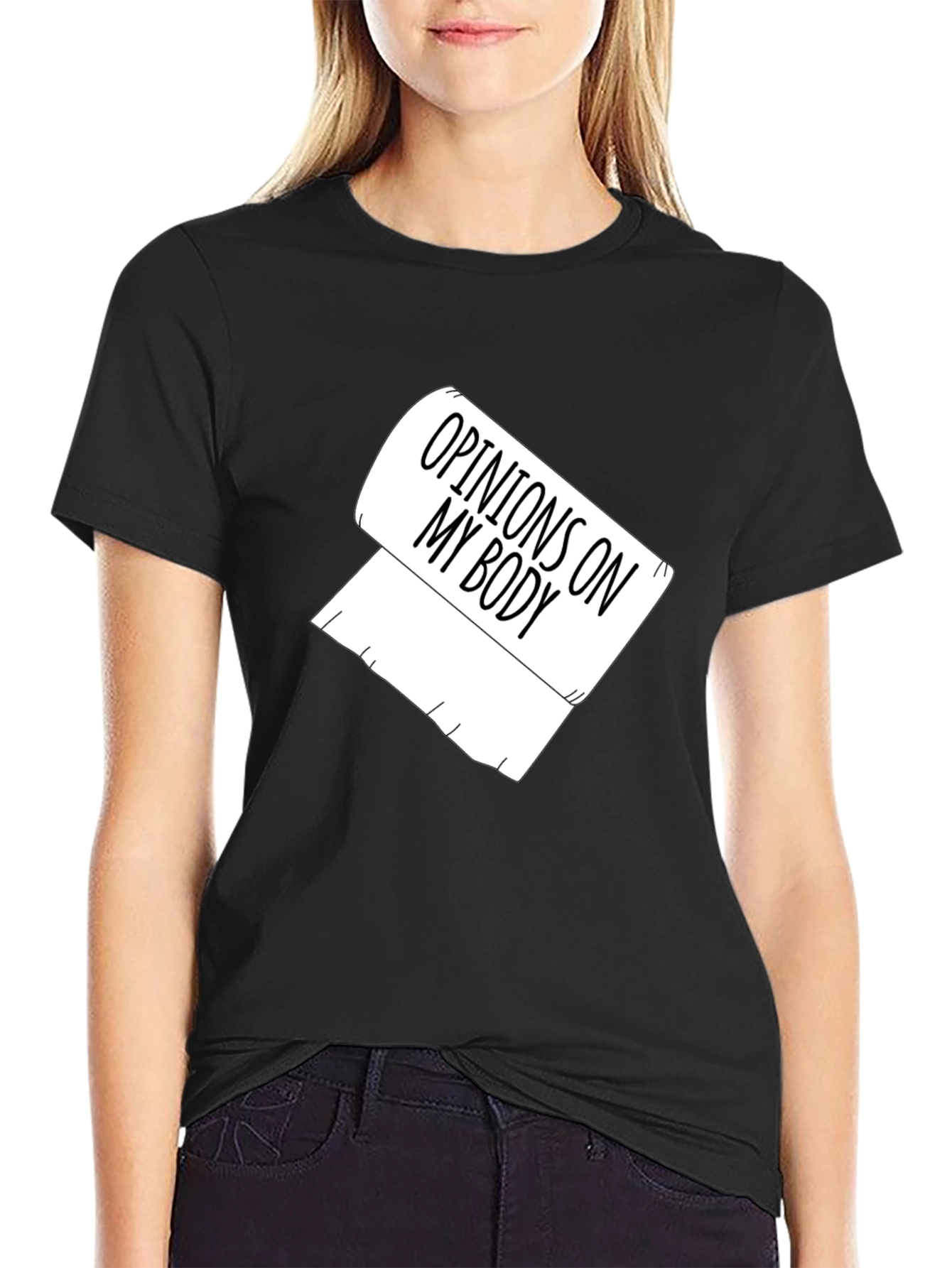 Opinions On My Body Toilet Paper Graphic Tee