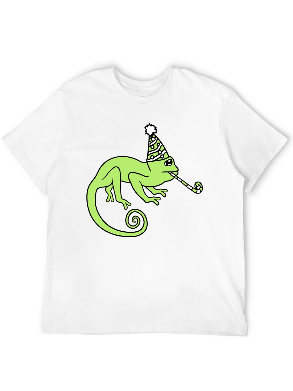 Party Chameleon Graphic Tee - Fun & Unique Design