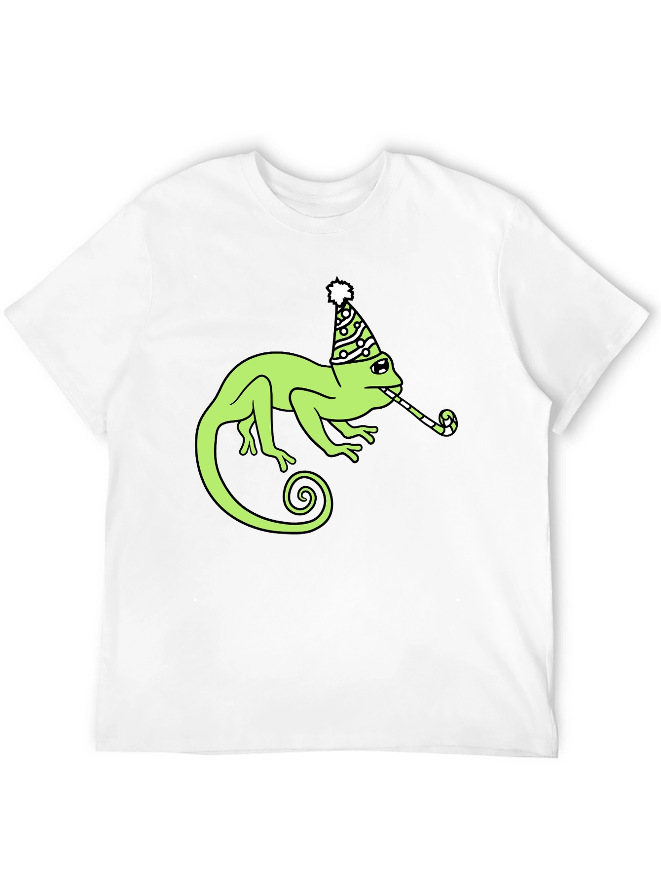 Party Chameleon Graphic Tee - Fun & Unique Design