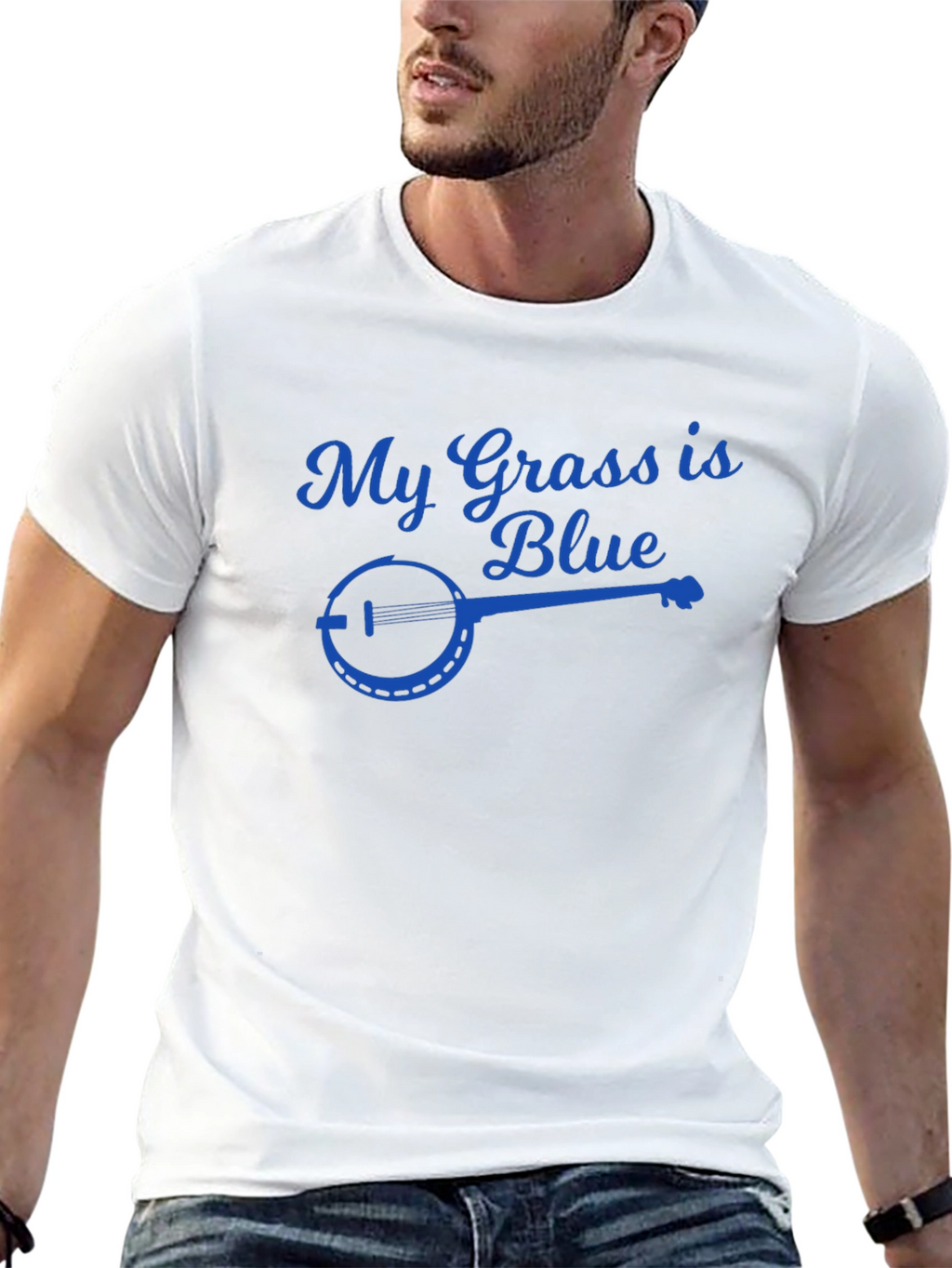 My Grass is Blue Banjo T-Shirt
