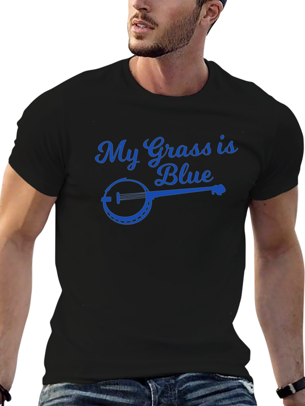 My Grass is Blue Banjo T-Shirt