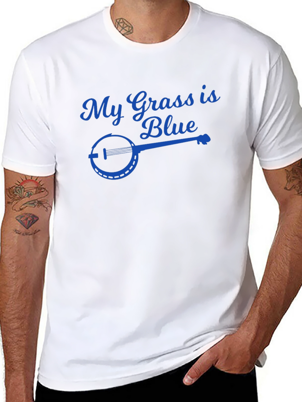 My Grass is Blue Banjo T-Shirt