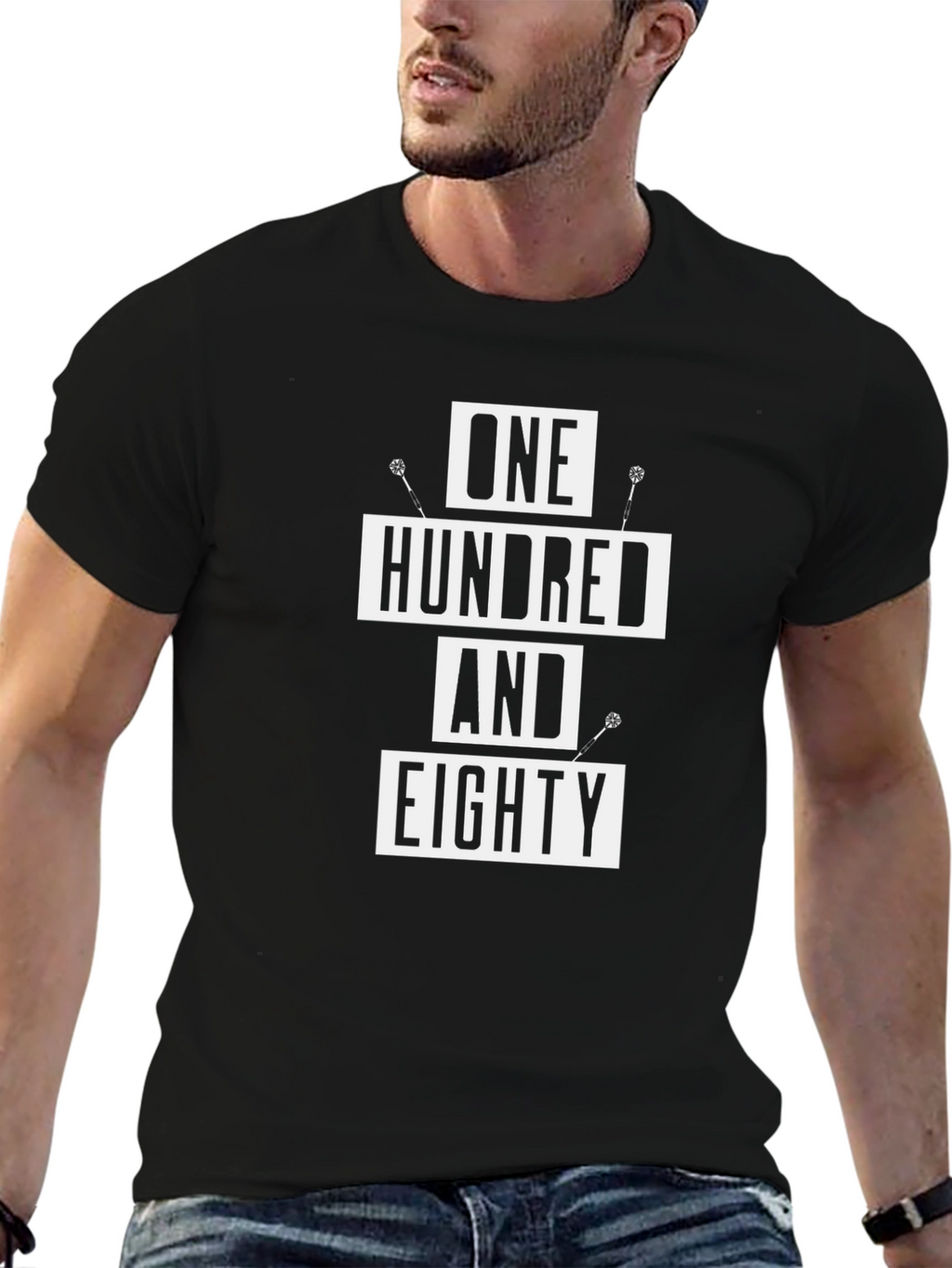 One Hundred and Eighty T-Shirt - Darts Player Tee