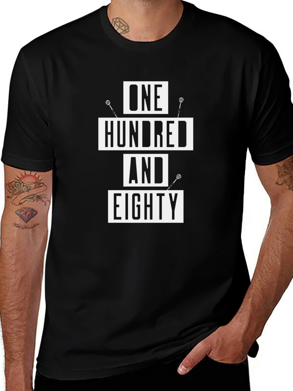 One Hundred and Eighty T-Shirt - Darts Player Tee