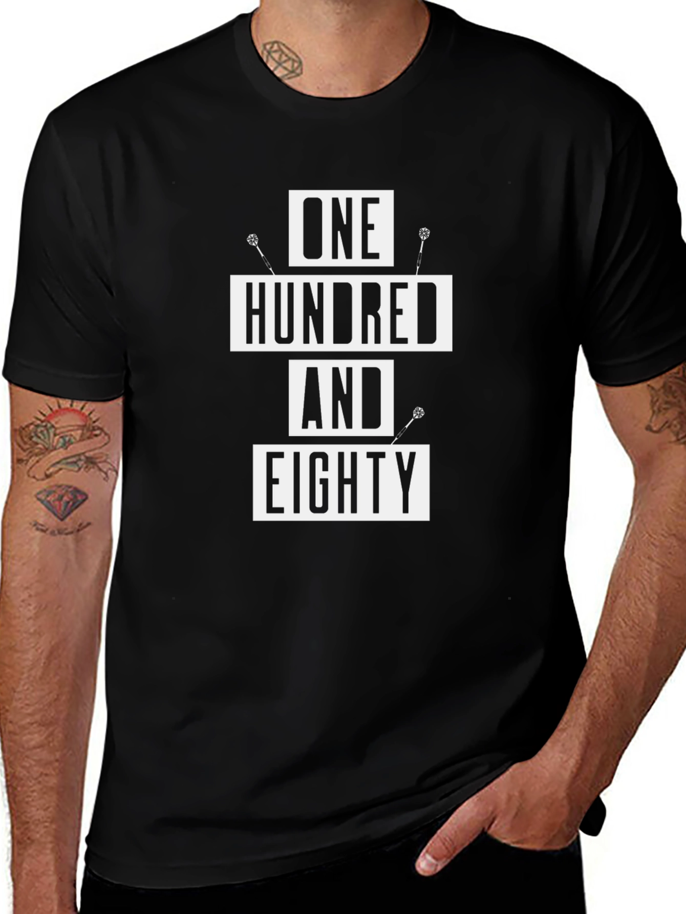 One Hundred and Eighty T-Shirt - Darts Player Tee