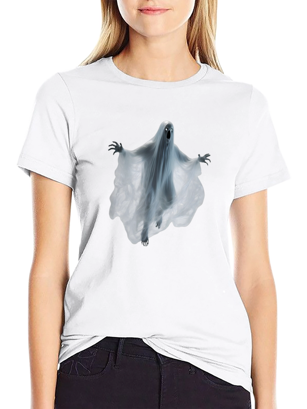Ghost Graphic T-Shirt - Spooky Halloween Tee