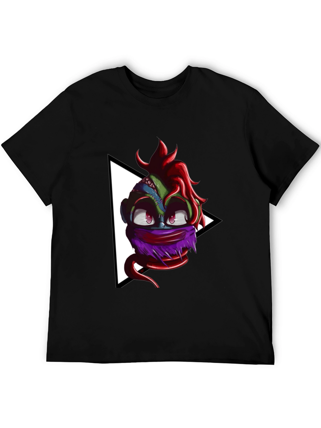 Monster Head Graphic Black T-Shirt