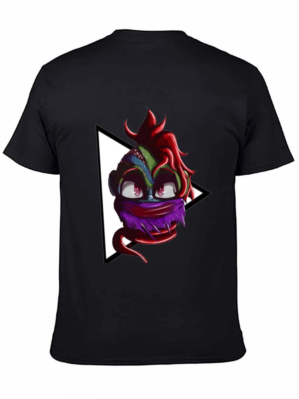 Monster Head Graphic Black T-Shirt