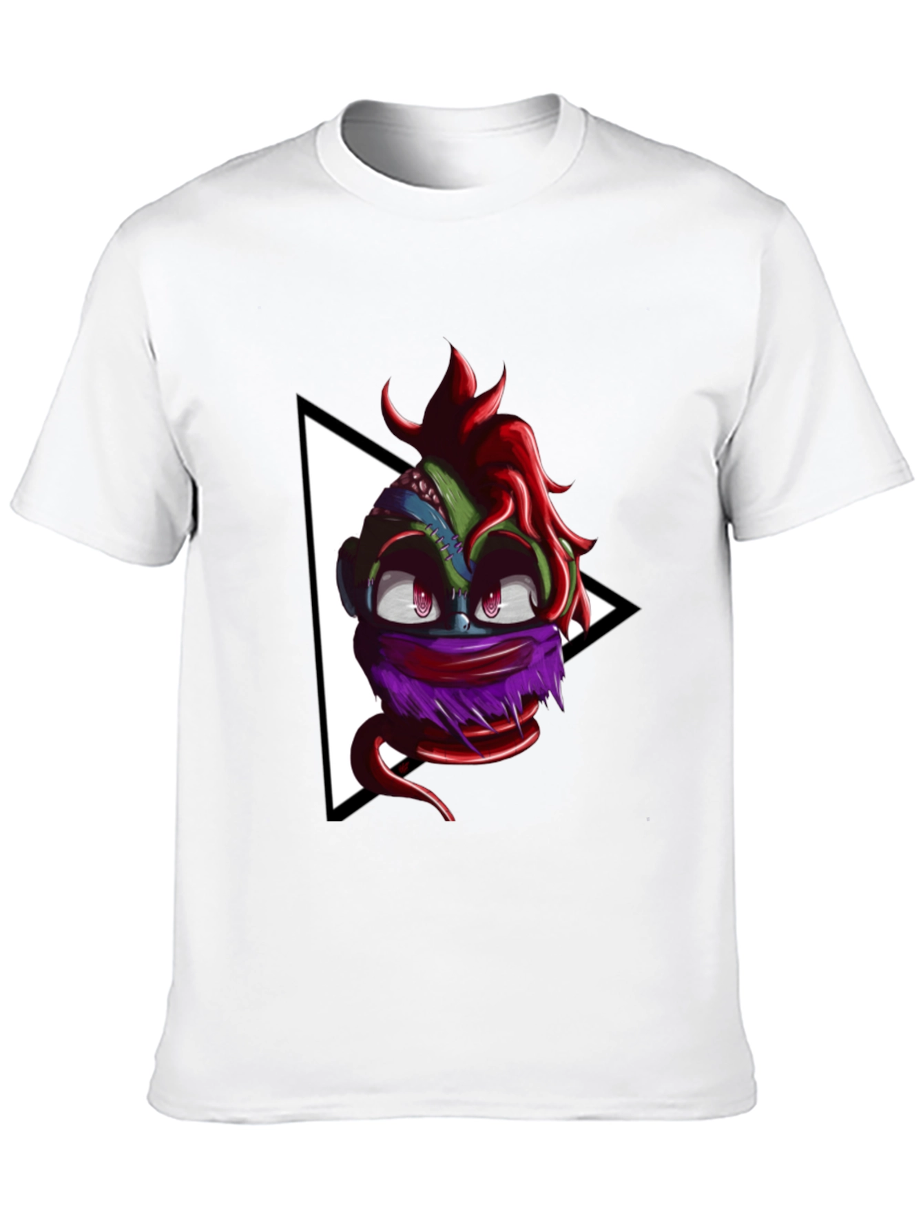 Monster Head Graphic Black T-Shirt