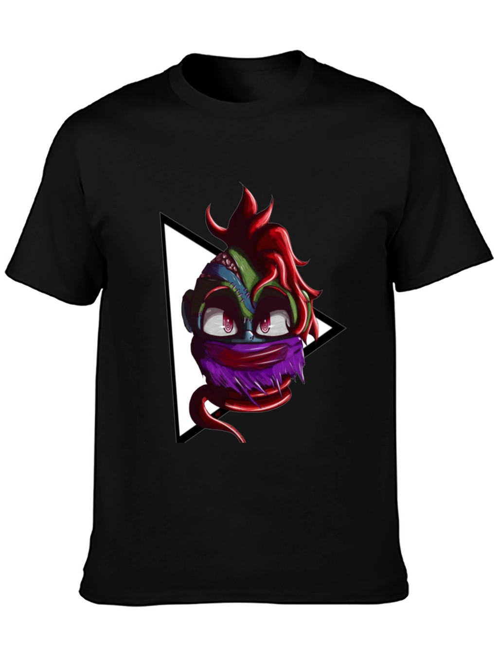 Monster Head Graphic Black T-Shirt