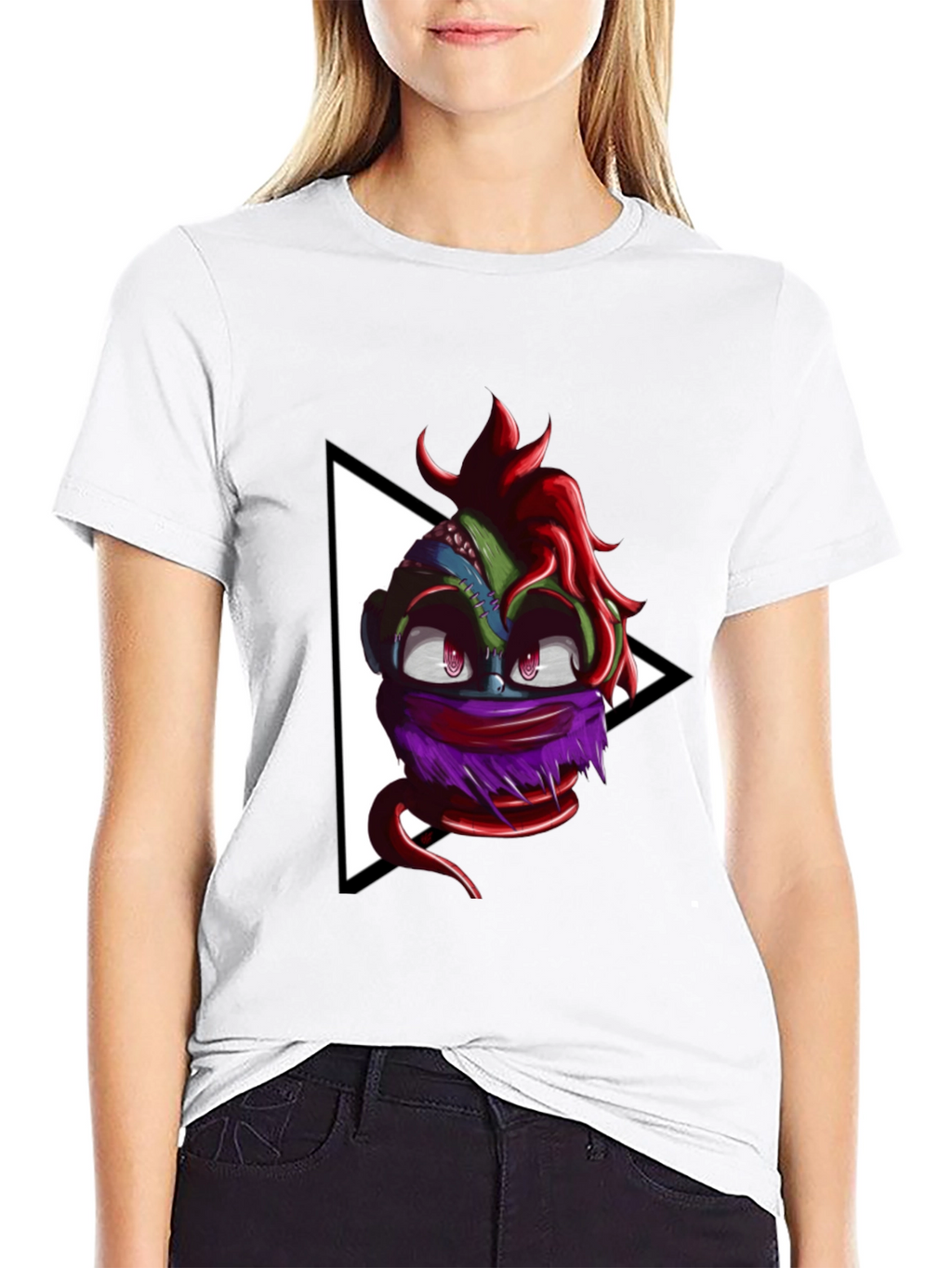 Monster Head Graphic Black T-Shirt