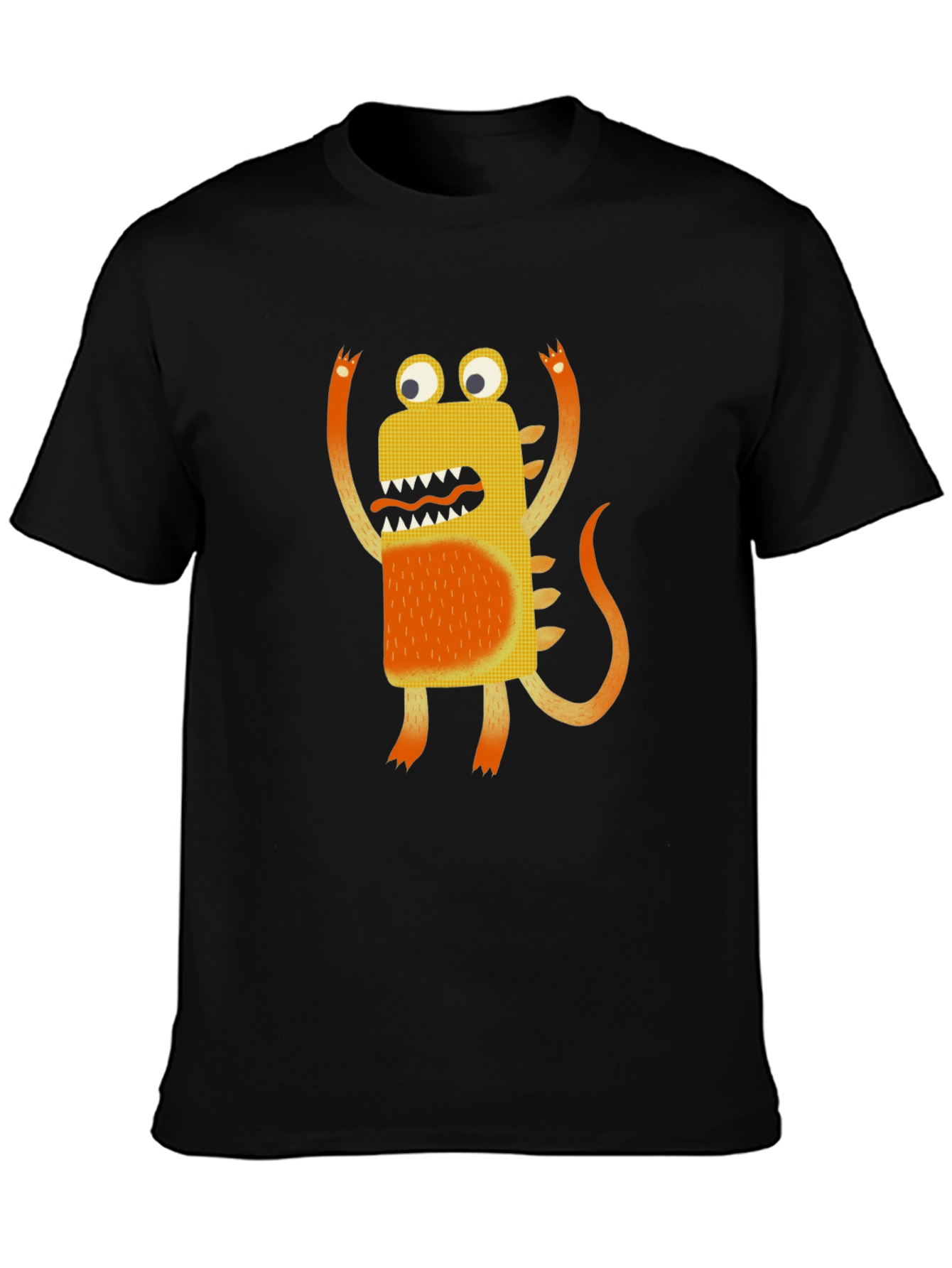 Monster Graphic Black T-Shirt