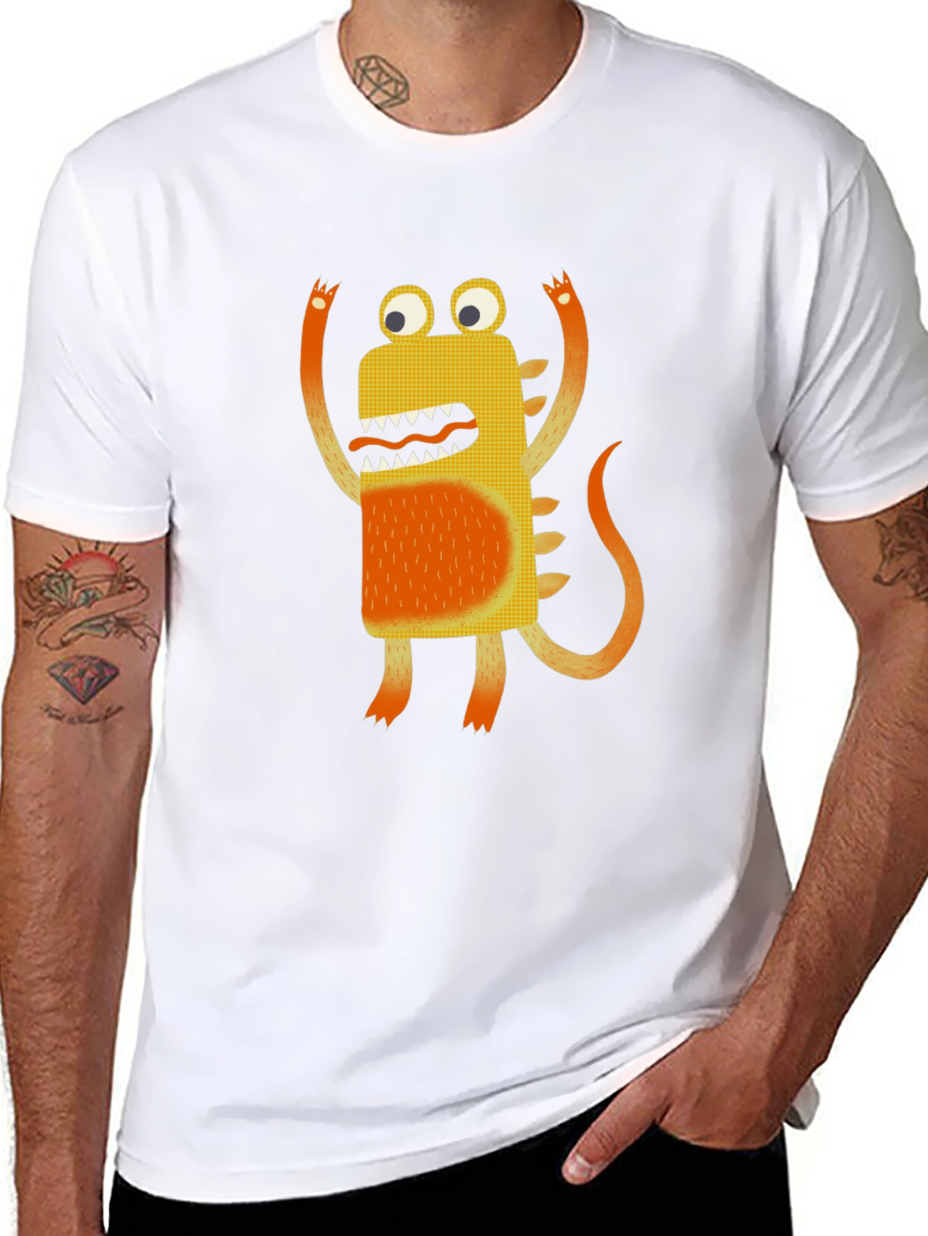 Monster Graphic Black T-Shirt