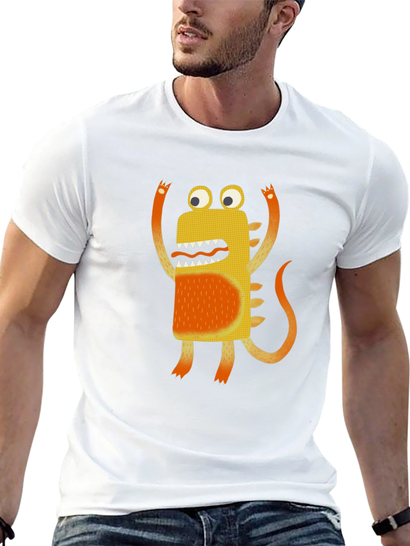 Monster Graphic Black T-Shirt