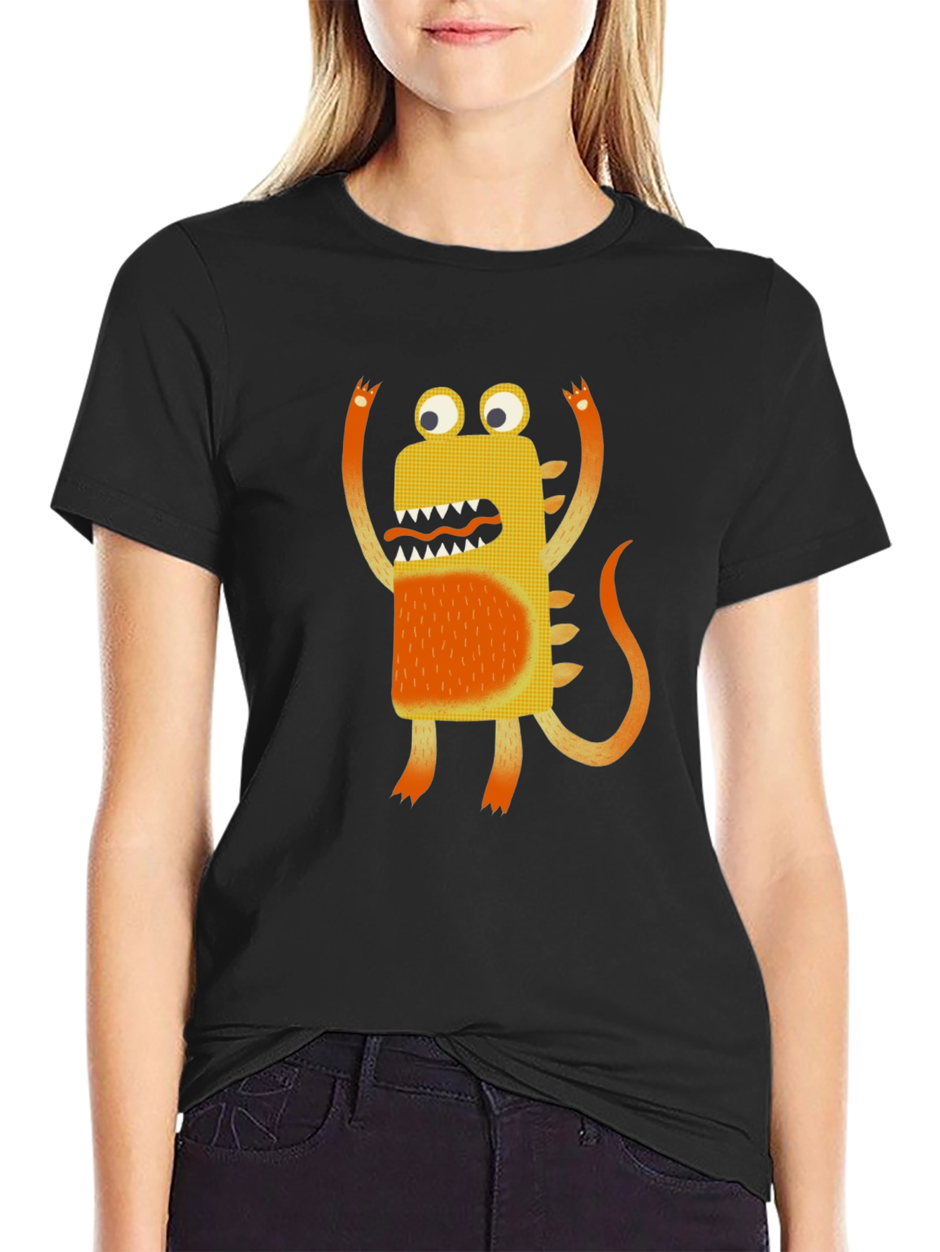 Monster Graphic Black T-Shirt