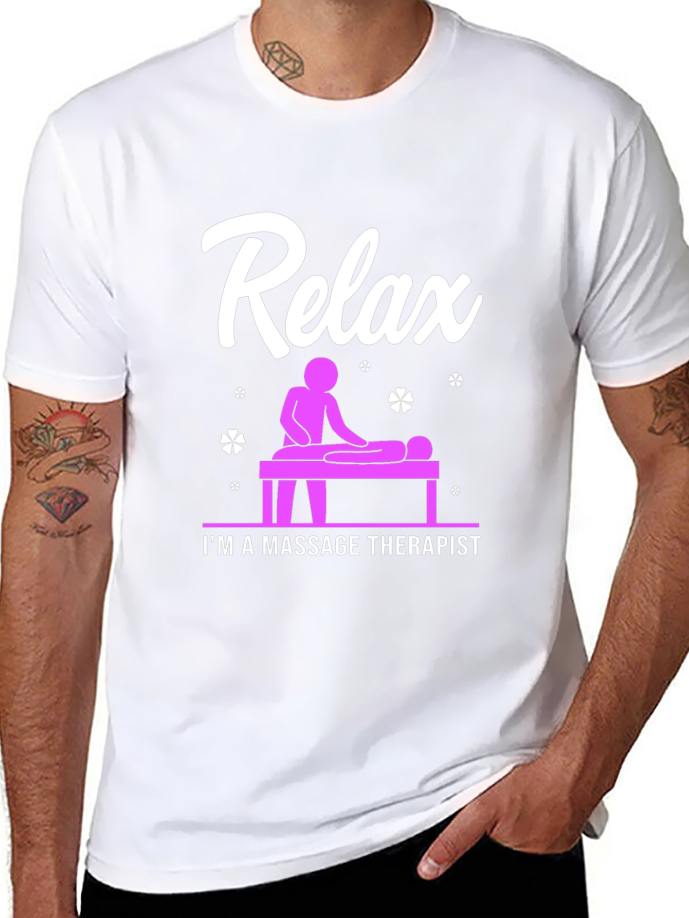 Relax Massage Therapist Graphic T-Shirt