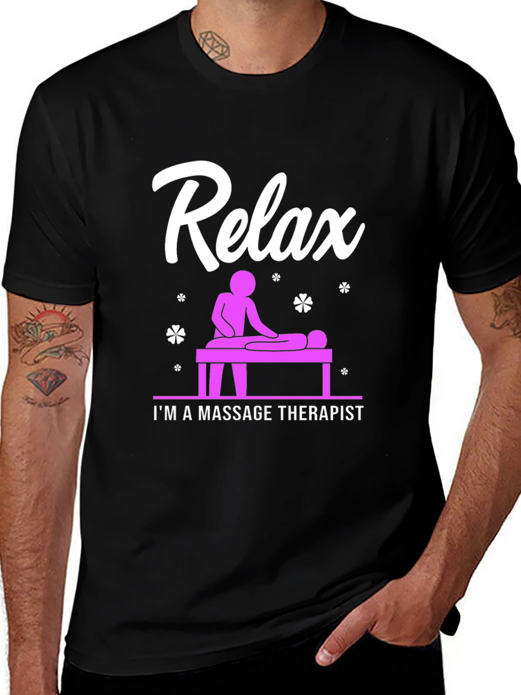 Relax Massage Therapist Graphic T-Shirt