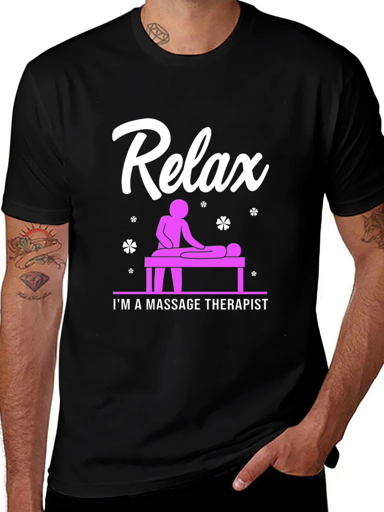 Relax Massage Therapist Graphic T-Shirt