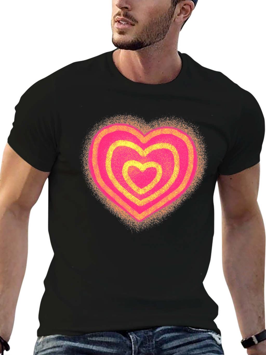 Heart Graphic Tee - Stylish Casual Wear