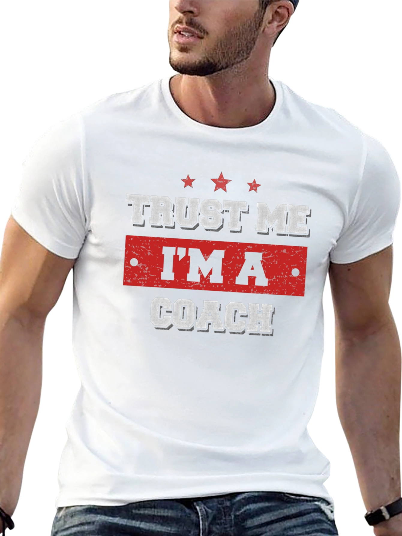 Trust Me Im A Coach Funny Black T-Shirt