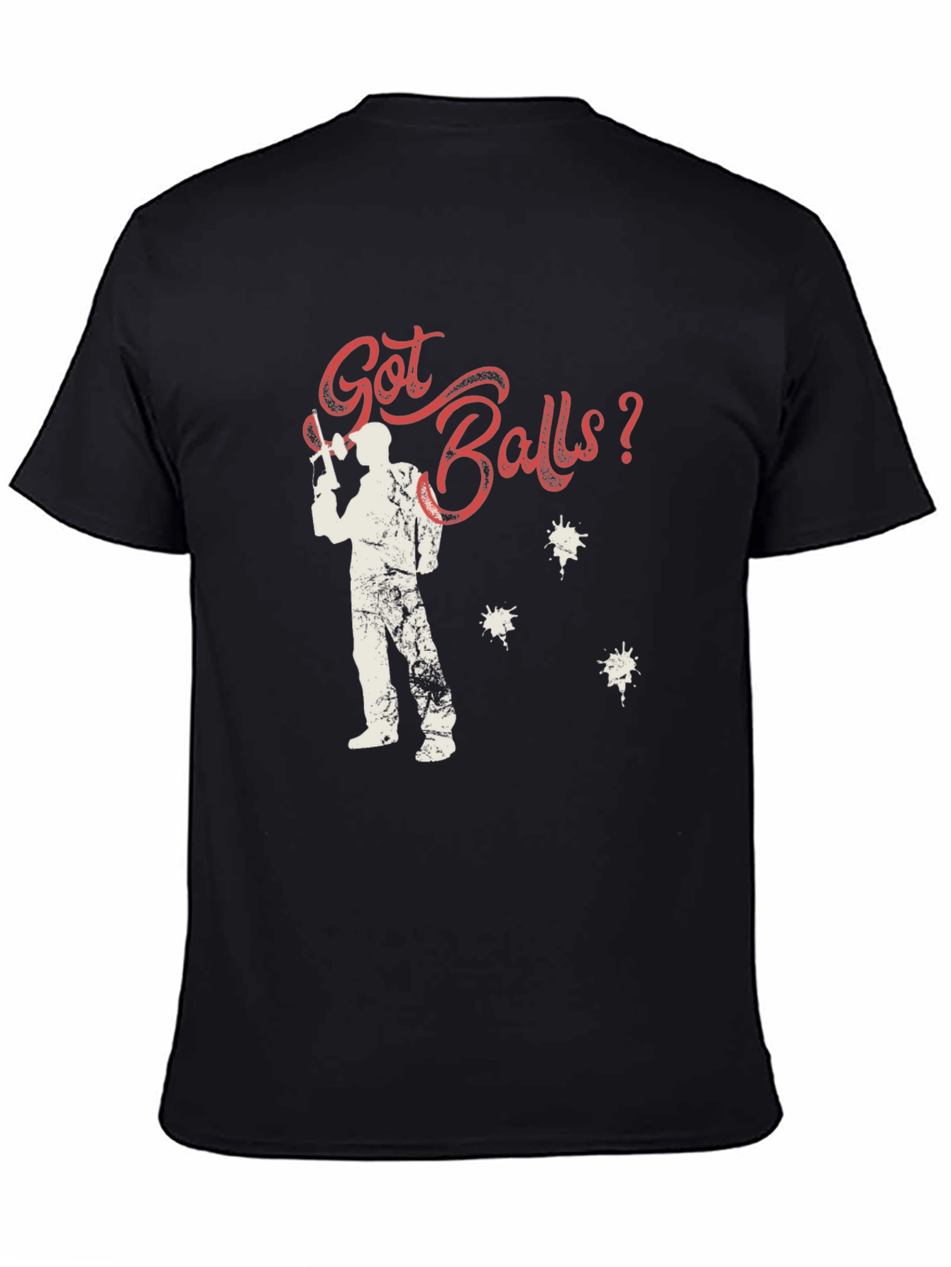 Got Balls? Paintball T-Shirt - Black Cotton Tee