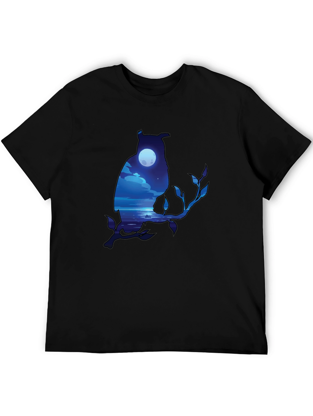 Owl Moonscape Graphic Tee - Unique Design